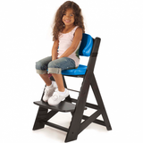 Height Right Kids Chair in Espresso with Aqua Comfort Cushions 