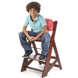 KEEKAROO Height Right Kids Chair in Mahogany with Cherry Comfort Cushions 