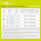 bbluv - Sleëp Evolutive 3-in-1 swaddle suit with sleeves (2 PACK)