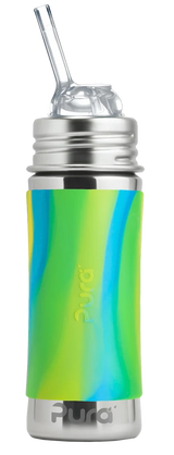 Biberons Pura 325 ml/11 oz avec paille (Lot de 3)