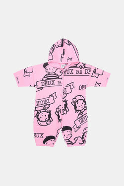 40Th Anniversary Printed Jersey One-Piece Soft Pink