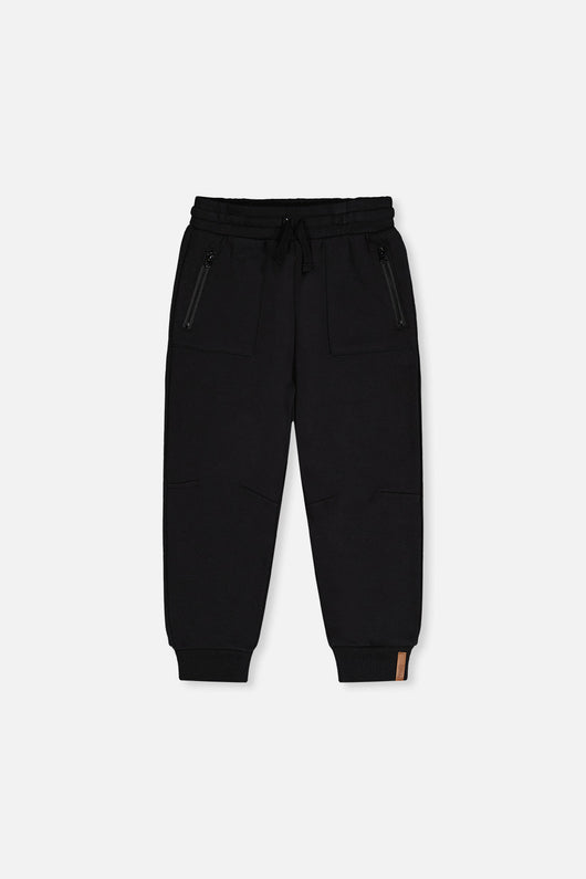 Fleece Sweatpants With Pockets Black