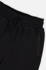 Fleece Sweatpants With Pockets Black