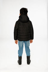 Insulating Quilted Mid-Season Jacket Black