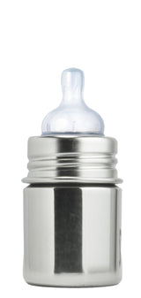 Pura Kiki Stainless Steel - 5 oz Infant Bottle with Slow Flow Nipple in Natural