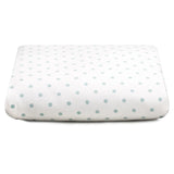 Liz and Roo Crib Sheets (2-pack) Aqua Mini Dots