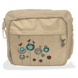 Simplygood - Fusion Diaper Bags in Camel Flowers w/Birds