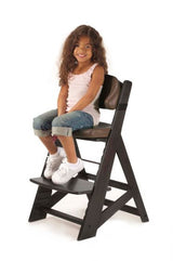 Height Right Kids Chair in Espresso with Chocolate Comfort Cushions 