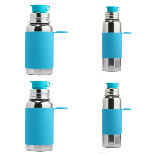Pura Kiki - Sports Bottle FAMILY pack in Aqua