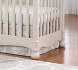 Liz and Roo Crib Skirts in Tristan Gray & Taupe