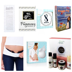 ULTIMATE Pregnancy Bundle (7 pieces) ; Bellaband, Mom-to-be Survival kit, Pregnancy Journal, Pregnancy stickers, Pregnancy brain notepad, Belly Casting Kit