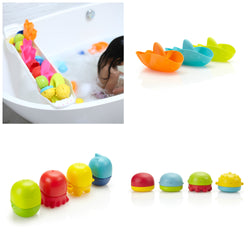 Ubbi Bath Toy Organizer and Toy Set (Shark)