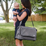 bblüv - Ültra Diaper Bag in Heather Grey