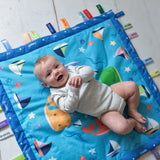 Wee & Charming - Baby Charm Blanket - Full Package in Happy Whales